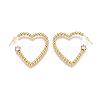 Brass Micro Pave Clear Cubic Zirconia Stud Earrings EJEW-F250-12-G-1