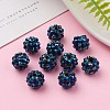 Chunky Resin Rhinestone Beads RESI-M019-11-6
