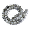Natural Labradorite Round Beads Strands G-S158-8mm-2