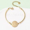 Religion 304 Stainless Steel Link Bracelets for Women LS-BJEW-F524-02B-G-1