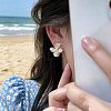 Alloy & Imitation Pearl Stud Earrings WG82C49-01-4