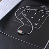 304 Stainless Steel Pride Flag/Rainbow Flag Column Pendant Box Chain Necklaces for Men WG592AE-01-1
