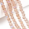 Electroplate Glass Beads Strands EGLA-A034-T2mm-L22-4