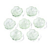 Transparent Spray Painted Imitation Jade Glass Beads GLAA-Q089-003-E003-2