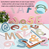Bohemia Paper Letter Number Decorative Stickers DIY-WH0349-127-4