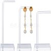 Transparent Acrylic Earring Display Stands EDIS-WH0007-01-1