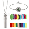 10Pcs Alloy Stainless Steel Slider Bracelets AJEW-SC0004-07B-1