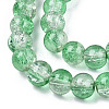 Baking Paint Crackle Glass Bead Strands CCG-S001-10mm-19-2