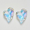 K9 Glass Rhinestone Pendants GLAA-F083-01B-2