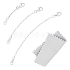 925 Sterling Silver Chain Extender Sets STER-BC0002-58-1