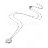 304 Stainless Steel Pendant Necklaces NJEW-O118-08-2