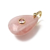 Natural Rose Quartz Pendants GG-CBA7610-07G-09-2