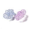 Crackle Transparent Acrylic Beads OACR-G033-05E-2