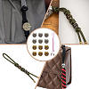 12Pcs 2 Colors Outdoor EDC Tool Brass Parachute Rope European Beads KK-NB0003-62-6