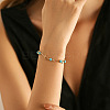 Brass Link Chain Bracelets WG5E311-02-2