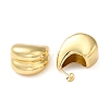 Rack Plating Brass Teardrop Stud Earrings for Women EJEW-Z019-27G-2