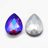 Pointed Back Glass Rhinestone Cabochons RGLA-T017-18x25mm-03-2