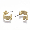 Smooth Surface Alloy Stud Earring Findings PALLOY-T064-19MG-2