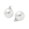 Plastic Imitation Pearl Beads Pendants STAS-Z009-02F-P-2