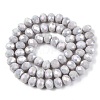 Electroplate Glass Beads Strands EGLA-A044-P8mm-B19-3