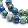 Assembled Synthetic Chrysocolla and Lapis Lazuli Beads Strands G-G823-07-10mm-3
