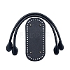 PU Leahter Knitting Crochet Oval Bags Bottom and Bag Handles PW-WGDBD8B-09-1