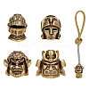  4Pcs 4 Styles Brass European Beads KK-NB0003-58-1