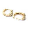 Brass Micro Pave Clear Cubic Zirconia Hoop Earrings for Women EJEW-E295-13KCG-2