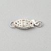 Sterling Silver Box Clasps FIND-WH0139-648S-1