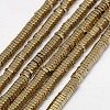 Electroplate Non-magnetic Synthetic Hematite Beads Strands G-J165-3mm-05-1