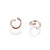 PVD Vacuum Plating 304 Stainless Steel Open Jump Rings STAS-L216-07C-RG-2
