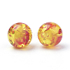 Resin Imitation Amber Beads RB660Y-8mm-2-2