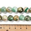 Natural Green Line Jasper  Beads Strands G-B128-A03-04-3