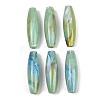 Two Tone Opaque Acrylic Imitation Gemstone Beads OACR-T033-09B-1