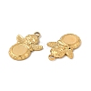 Ion Plating(IP) 304 Stainless Steel Pendant Cabochons Settings STAS-A070-40G-2