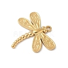 304 Stainless Steel Dragonfly Pendants STAS-S186-08C-G-2