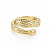 Snake Shape Rack Plating Alloy Cuff Rings RJEW-Q163-031A-RS-1