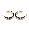 Brass Micro Pave Clear Cubic Zirconia Stud Earrings EJEW-S209-15A-3