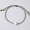 Natural Freshwater Pearl Bead Braided Bead Bracelets LS-JH8725-8-1