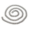 304 Stainless Steel Woven Link Chains CHS-S012-02P-2