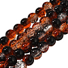 4Strands Crackle Glass Beads Strands CCG-PA0001-01A-1
