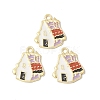 Alloy Enamel Pendants ENAM-G212-21G-4