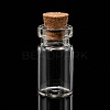 Glass Wishing Bottle Bead Containers X-CON-Q014-2