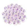 UV Plating Rainbow Iridescent Acrylic Beads OACR-A014-03B-3