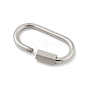 Non-Tarnish 304 Stainless Steel Screw Carabiner Lock Charms LS-STAS-H107-04D-P-2