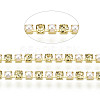 Brass Rhinestone Strass Chains CHC-N017-001A-A17-3