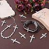 12Pcs Religion Alloy Crystal Rhinestone Connector Charms FIND-PH0038-15S-4