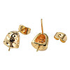Brass Stud Earring Findings KK-N233-364-1