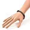 Natural & Synthetic Gemstone Stretch Bracelets Set BJEW-JB07030-02-3