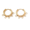 Ion Plating(IP) 304 Stainless Steel Hoop Earring Findings X-STAS-D183-01G-1